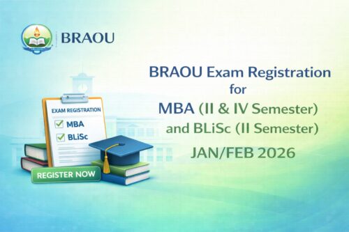 BRAOU Exam Registration for MBA