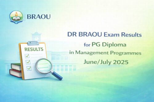 DR BRAOU Exam Results for PG Diploma in Management Programmes