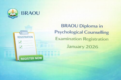 BRAOU Diploma in Psychological Counselling Examination Registration