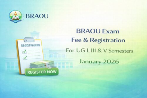 BRAOU Exam Fee & Registration For UG