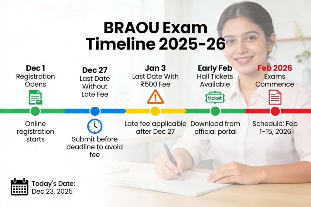 BRAOU Exam fee payment